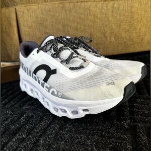 On Running Cloud Monster White Athletic Shoes